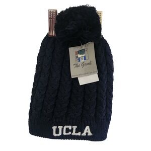 Ucla Navy Blue Pom Pom "The Game" school‎ pride beanie NWT